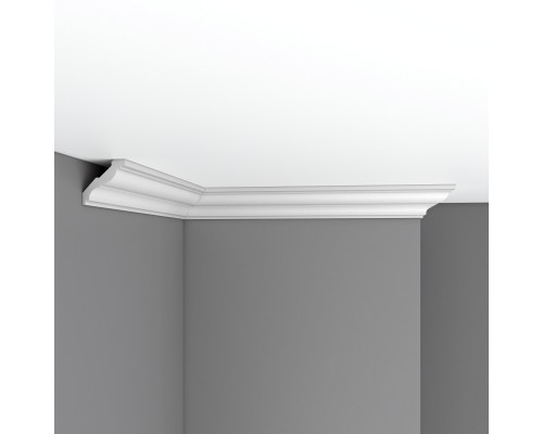 Плинтус потолочный гладкий DECOMASTER 96117F гибкий (50*50*2400мм)