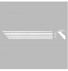 Плинтус потолочный с рисунком DECOMASTER 95348F гибкий (35*35*2400мм)
