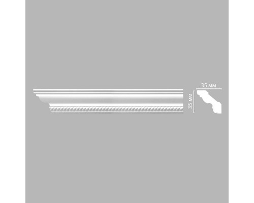 Плинтус потолочный с рисунком DECOMASTER 95637F гибкий (35*35*2400мм)
