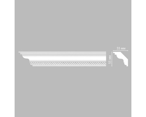 Плинтус потолочный с рисунком DECOMASTER DT-138 (55*55*2400мм)