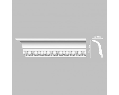 Плинтус потолочный с рисунком DECOMASTER DT-168 (150*80*2400мм)