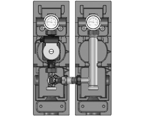 Meibes Насосная группа V-MK 1 1/4 с насосом Grundfos Alpha2 L 32-60. ME66834 Meibes Насосная группа V-MK 1 1/4 с насосом Grundfos Alpha2 L 32-60. ME66834