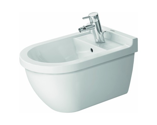 Duravit Starck 3 Биде подвесное 54х36см., с 1 отв., крепления Durafix, цвет: белый . 2280150000