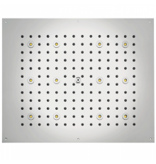 BOSSINI DREAM-RECTANGULAR Верхний душ 570x470 мм, с 12 LED RGB, блок питания/управления, Cromoterapia, цвет: хром. H37455.030