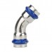 Угольник 45° двухраструбный Varmega Inox Press 54×54 мм. VM712005454