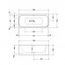 DURAVIT Happy D2 Ванна 180х80x60см, угол слева  вариант с двумя наклонами для спины, с интегр акрилов панелью и ножками, цвет белыйнаклонами для спины, цвет: белый. 791219000001000,  700316000000000