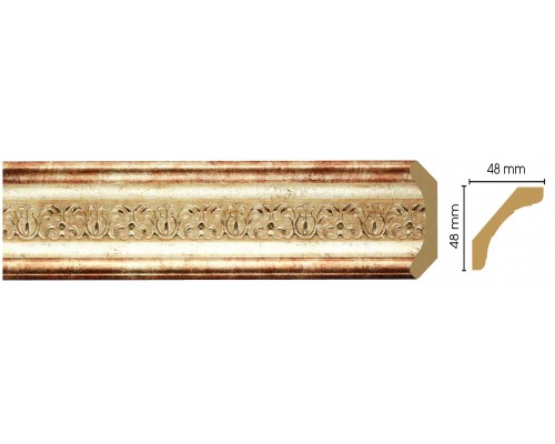 Плинтус потолочный DECOMASTER 167-127 (48*48*2400мм) Плинтус потолочный DECOMASTER 167-127 (48*48*2400мм)