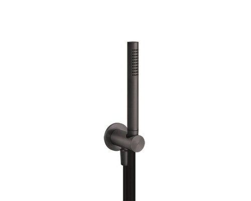 Gessi 316 Душевой комплект, + вывод, держатель, шланг 1,50 м и душевая лейка, цвет: brushed black metal pvd. 54023#707 Gessi 316 Душевой комплект, + вывод, держатель, шланг 1,50 м и душевая лейка, цвет: brushed black metal pvd. 54023#707