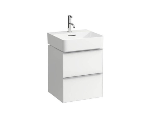 Laufen Space  База с раковиной 43.5х38.5(41)х52см., подвесная, 1 отв., с 2 ящиками, цвет: белый матовый. 8.1528.1.000.104.1,  4.1010.2.160.100.1
