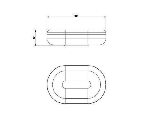 Gessi Goccia Мыльница настольная, цвет: черный. 38026#031