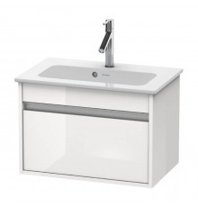 Duravit Ketho Тумба подвесная, 60x38.5х41см., с раковиной, 1 выдв. ящик, цвет: белый глянцевый. KT642202222,  2342630000