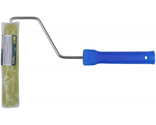 Валик полиакриловый "мини" зеленый, диам.15/35 мм, ворс 10 мм, длина ручки 400 мм, 150 мм