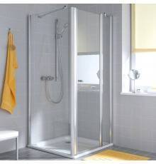 KERMI Atea Боковая стенка для дверей Atea 100х185см., серебро, стекло Siesta+Kermiclean. AT TWD 10018VWK