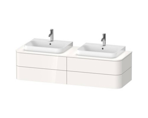 Duravit Happy D.2 Plus Тумба подвесная 160x55х40.8см, с 2 раковинами и 4 ящиками, цвет: белый глянцевый. 2360600000, HP031HR2222, HP4973R9292 Duravit Happy D.2 Plus Тумба подвесная 160x55х40.8см, с 2 раковинами и 4 ящиками, цвет: белый глянцевый. 2360600000, HP031HR2222, HP4973R9292