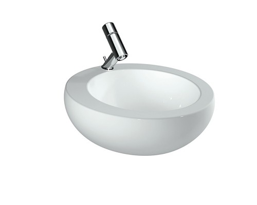 Laufen Alessi One Раковина-чаша 52х52х17.5 см, 1 отв., покрытие LLC, цвет: белый. 8.1897.1.400.104.1