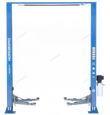 Подъемник двухстоечный 4 т, верхняя синхронизация, H=3,6 м, 220 В, синий NORDBERG N4120H-4B_220