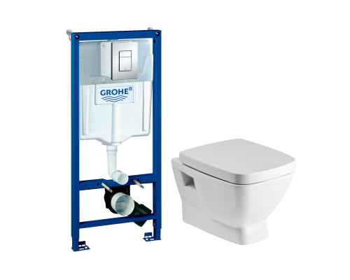 Комплект Унитаз подвесной Santek Нео 1WH302423 с микролифтом + Инсталляция Grohe Rapid SL 38772001 3 в 1 с кнопкой смыва Комплект Унитаз подвесной Santek Нео 1WH302423 с микролифтом + Инсталляция Grohe Rapid SL 38772001 3 в 1 с кнопкой смыва
