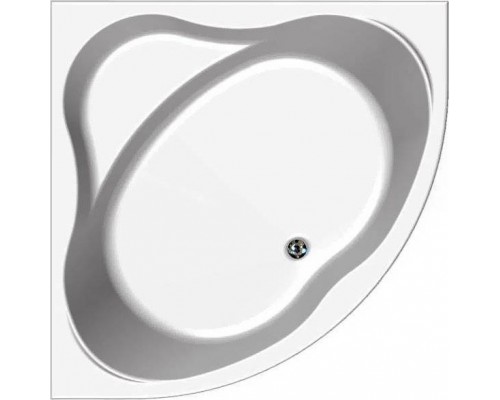 Акриловая ванна Aquanet Palau 00205535 140x140 см, угловая, с каркасом, для двоих, четверть круга