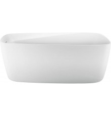 Акриловая ванна Aquanet Trend 260052 170x80 см, отдельностоящая, овальная, с ножками, со сливом-переливом, белая матовая