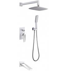 Душевой комплект Boheme Venturo 374-W-2 белый, хром