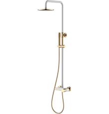 Душевая стойка Boheme Stick 128-WG white diamond gold