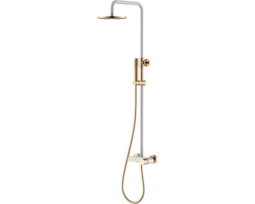 Душевая стойка Boheme Stick 128-WG white diamond gold