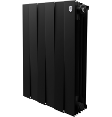 Радиатор биметаллический Royal Thermo Piano Forte 500 noir sable 6 секций, черный