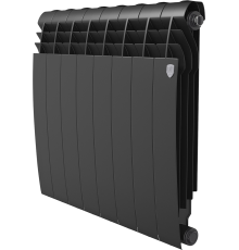 Радиатор биметаллический Royal Thermo BiLiner 500 8 секций, noir sable