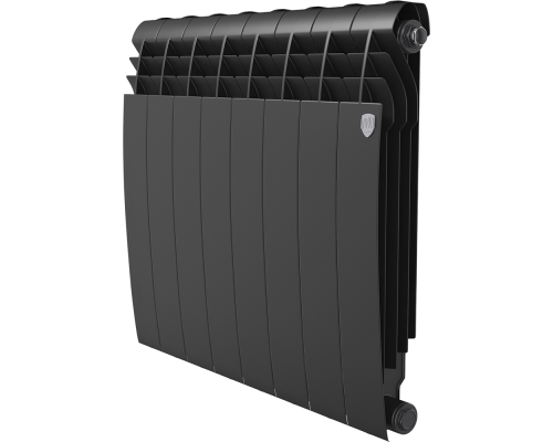 Радиатор биметаллический Royal Thermo BiLiner 500 8 секций, noir sable