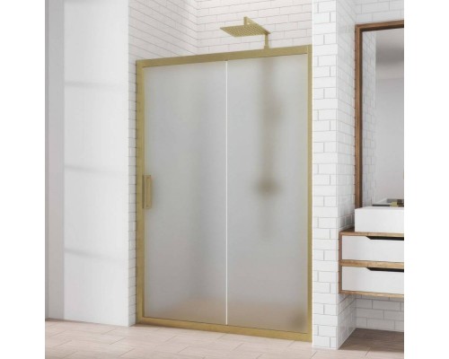 Душевая дверь в нишу Kubele DE019 D2-MAT-BR 175 см, профиль бронза