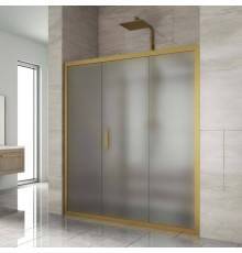 Душевая дверь в нишу Kubele DE019 D3-MAT-BR 160 см, профиль бронза