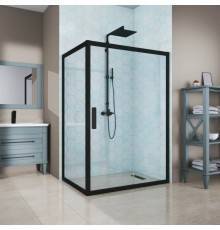 Душевой уголок Kubele DE019 R-CLN-BLMT 140х90 см, профиль матовый черный