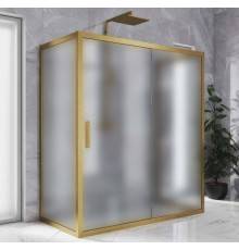 Душевой уголок Kubele DE019 R2U-MAT-BR 120х80 см, профиль бронза