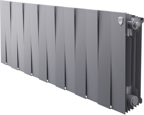 Радиатор биметаллический Royal Thermo Piano Forte 300 silver satin, 14 секций