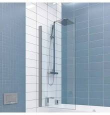 Шторка на ванну Kubele DE020 DE020P601-CLN-MT- 85х150 150х85, профиль матовый хром