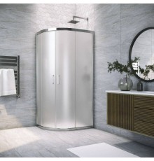 Душевой уголок Vegas Glass ZS-F Tur Novo h1900 90*80 08 10 профиль глянцевый хром, стекло сатин