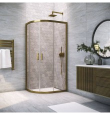 Душевой уголок Vegas Glass ZS-F Tur Novo h1900 90*80 05 05 профиль бронза, стекло бронза