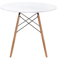 Обеденный стол Woodville Table 80x80 см, white, wood