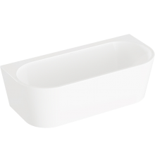 Акриловая ванна VitrA Geo 65420006000 180x80 см, отдельностоящая, овальная, со сливом-переливом