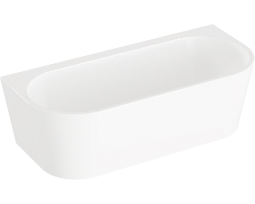 Акриловая ванна VitrA Geo 65420006000 180x80 см, отдельностоящая, овальная, со сливом-переливом