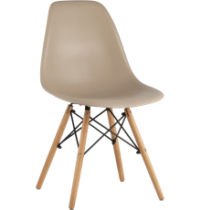 Комплект стульев Stool Group Eames DSW сборный каркас, бежево-серый 4 шт