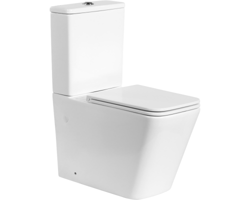 Унитаз-компакт BelBagno Ardente-R BB02093CPR безободковый, крышка BB2312SC с микролифтом, бачок BB02093T