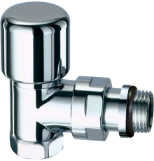 Вентиль FAR TopFAR FL 0148 12P 1/2" ВР, термостатический, угловой, уплотнение epdm, серебро