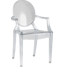 Стул Stool Group Victoria Ghost с подлокотниками, прозрачный