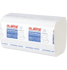 Бумажные полотенца Laima (H3) Universal White (Блок: 15 уп. по 200 шт)