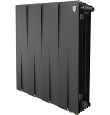 Радиатор биметаллический Royal Thermo Piano Forte 500 VDR80 8 секций, межосевое расстояние 8 см, noir sable