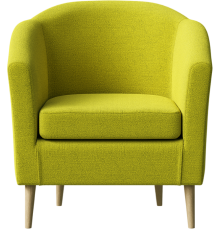 Кресло Шведский стандарт Тунне Twist 11 lime, опора светлое дерево