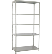 Стеллаж BRABIX MS KD 195х50-5 серый