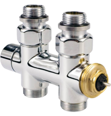Узел нижнего подключения Jaga Deco-Pro 1/2" М24, термостатический, прямой