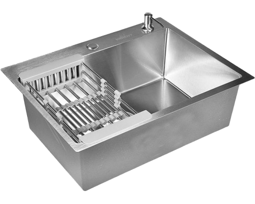 Мойка кухонная Wisent WS37050 с раздвижным коландером и дозатором